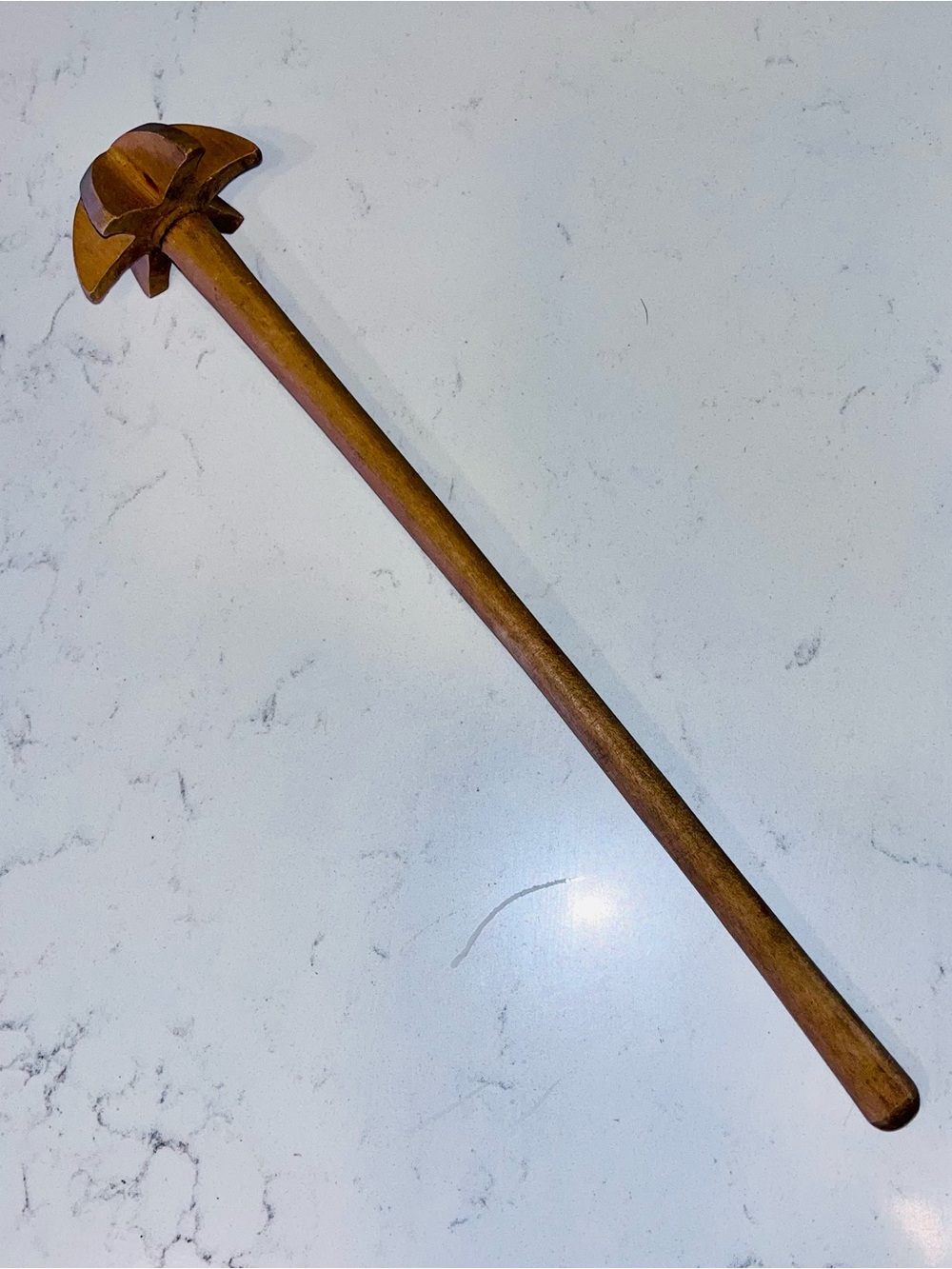 Handmade Wooden Hand Masher Whisk Beater Churner Ghotni Ravai Mathani 13.5”